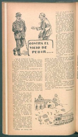 Contra el vicio de pedir ...