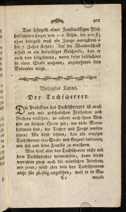 401-406, 40. Kap. Der Tuchscheerer.
