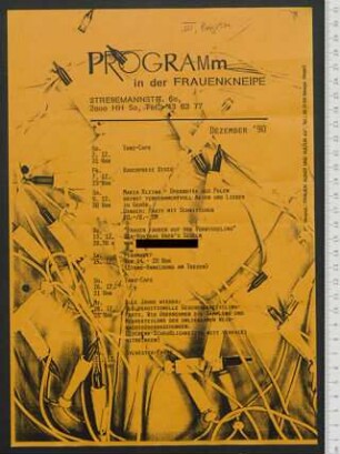 Programm in der Frauenkneipe : Dezember '90