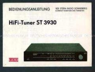 Bedienungsanleitung zum HIFI Stereo Tuner (ST 3930)