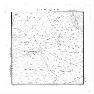 Kartenblatt SO XXX XXXI 27 28 Stand 1821 ca. (Multiblatt 1:5000)
