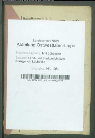 Erblasser: Rehburg, Heinrich Wilhelm; Erblasser: Rehburg, Caroline Sophie, geb. Hartlage: