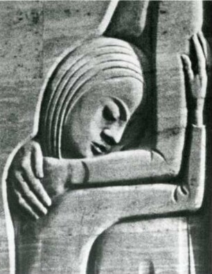 Ernst Barlach, Hamburger Ehrenmal, Stein/ Muschelkalk, 1931, Rathausmarkt, Hamburg