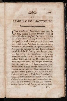 De Canonizatione Sanctorum