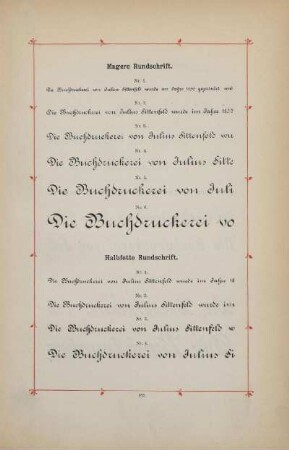 Magere Rundschrift ; Halbfette Rundschrift