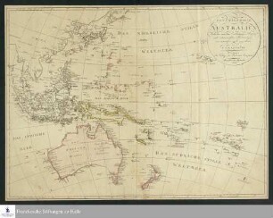 General-Charte von Australien : Nach den neuesten Entdeckungs-Reisen und astronomischen Bestimmungen neu entworfen und gezeichnet