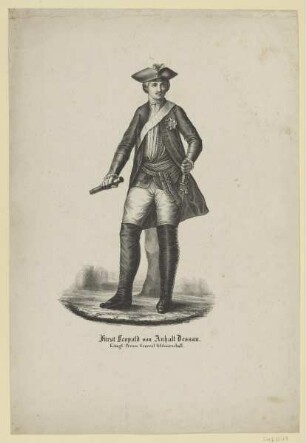 Bildnis des Fürst Leopold von Anhalt Dessau