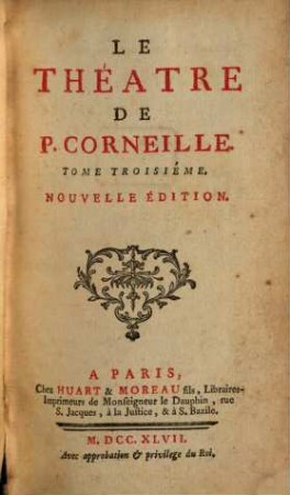 Le Théatre De P. Corneille. 3