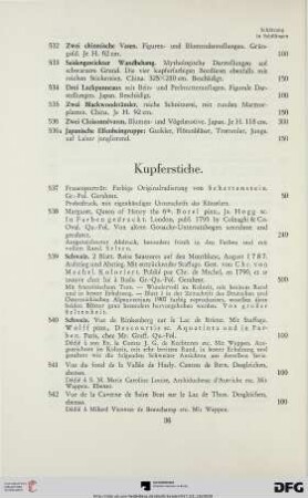 Kupferstiche (Nr. 537-547a)