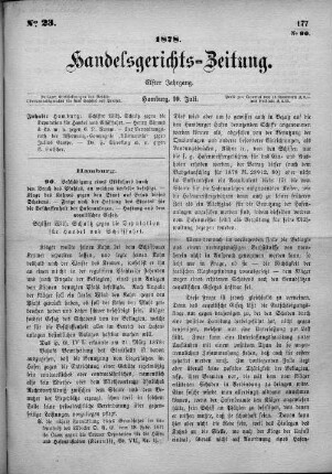 No. 23. 10. Juli 1878