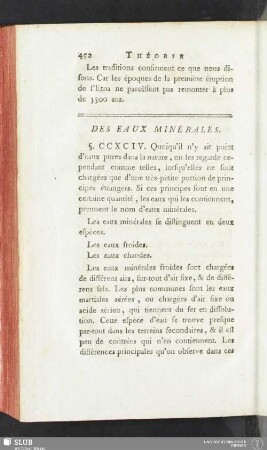 Des eaux minérales