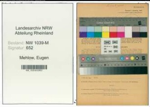 Entnazifizierung Eugen Mehlow , geb. 24.10.1893 (Beamter)