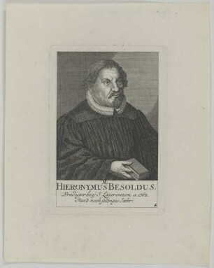 Bildnis des Hieronymus Besoldus