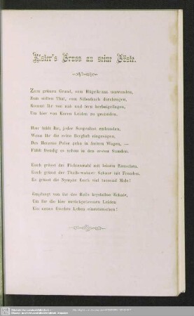 Elster´s Gruss an seine Gäste