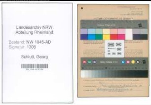 Entnazifizierung Georg Schlutt , geb. 18.10.1908 (Bergmann)