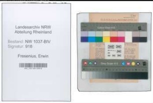 Entnazifizierung Erwin Fresenius , geb. 08.12.1880 (Reg.Direktor)