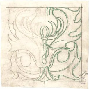 Pfann, Paul; München, Prinzregentenstr. 10; Haus Hartl - Ornament (Detail)