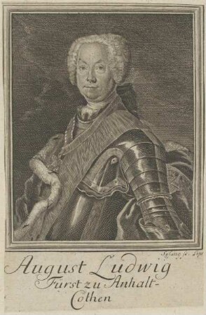 Bildnis des August Ludwig, Fürst von Anhalt-Köthen