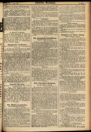 Zweite Ausgabe vom Donnerstag, den 07. April 1927.