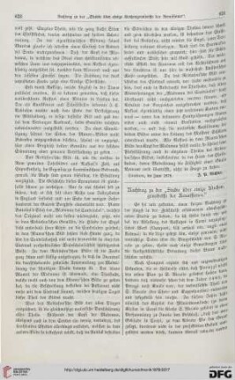 Nachtrag zu der "Studie über einige Kirchengrundrisse der Renaissance"