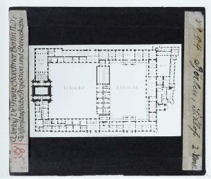 Berlin, Schloss : Zeichnung: Grundriss