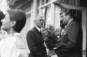 Freiburg im Breisgau: Abschiedsempfang von General Henri de Broca [mit Rolf Böhme]