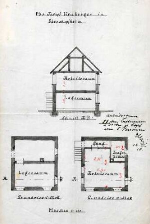Errichtung und Betrieb der Zigarrenfabrik des Josef Heuberger in Oberschopfheim