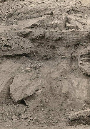 Wartenbergstrasse am Hockstein. Liesegangsche Figuren