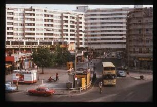 Diapositive: Skalitzer Straße, Kottbusser Tor, Adalbertstraße, 1985