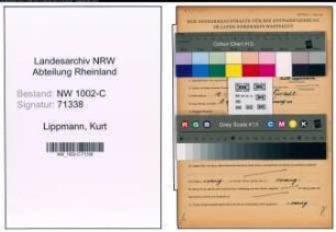 Entnazifizierung Kurt Lippmann, geb. 18.01.1900 (Mechaniker)