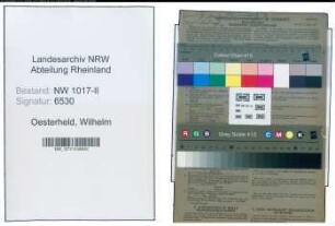 Entnazifizierung Wilhelm Oesterheld , geb. 31.03.1906 (Schlosser)