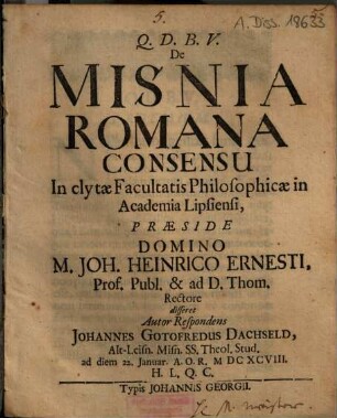 De Misnia Romana