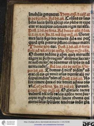 Super magnificat antiphona: O Thoma didime...
