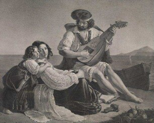Neapolitanische Fischerfamilie