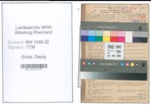 Entnazifizierung Georg Gross , geb. 20.01.1893 (Beamter)