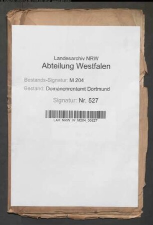 Ablösung seines Anteils am Baroper Natural-Zehnten durch den Landwirt Wortmann in Barop.
