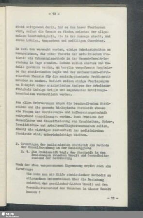 2. Grundlagen der medizinischen Statistik als Methode der Kausalforschung in der Sozialhygiene