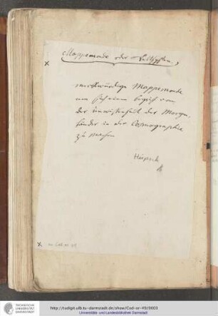 Geographie und Kosmographie der Morgenländer