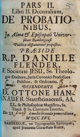 Pars II. libri II. decretalium de probationibus