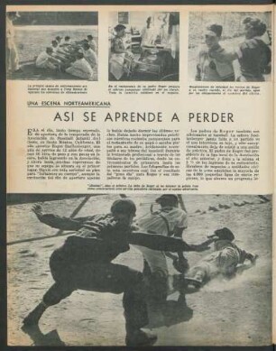 Así se aprende a perder : Una escena norteamericana