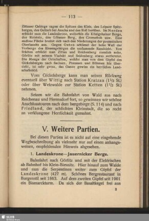 V. Weitere Partien