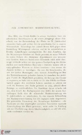 26: Zur athenischen Marineverwaltung