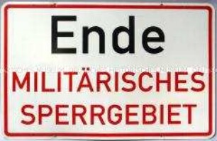 Warnschild vom Truppenübungsplatz "Wahner Heide"