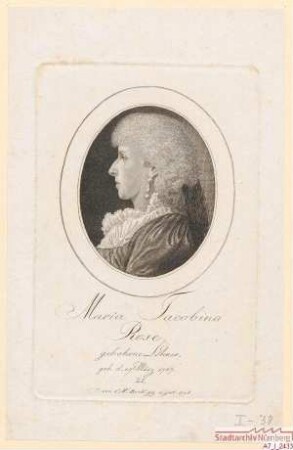 Maria Jacobina Rose, geborene Löhner; geb. 19. März 1767