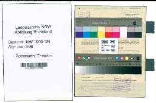 Entnazifizierung Theodor Pothmann , geb. 28.02.1891 (Tiefbauarbeiter)