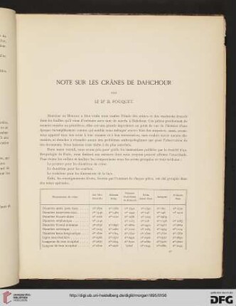 Notes sur les crânes de Dahchour (