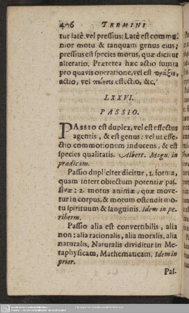 LXXVI. Passio