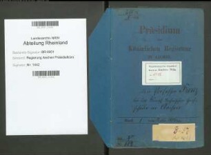 Prof. Frenz bei der Königlichen Technischen Hochschule in Aachen. Bd. 1