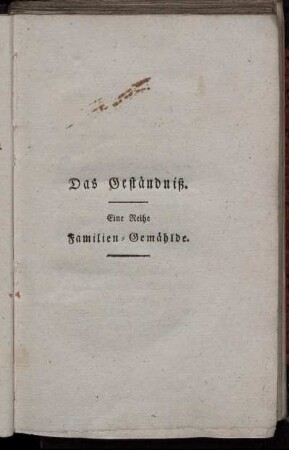 Das Geständniß.
