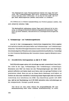 104-107, 3.1 Grundsätzliche Stellungsnahmen zu §§ 35 ff. BtMG